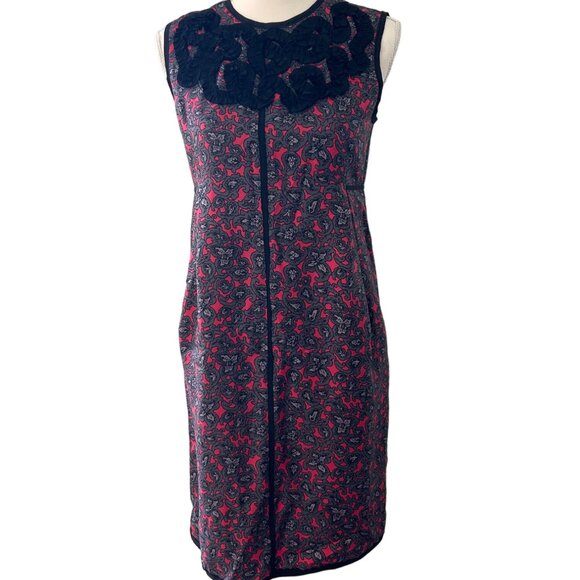 MARC JACOBS Floral Embroidered Cocktail Dress Size 2